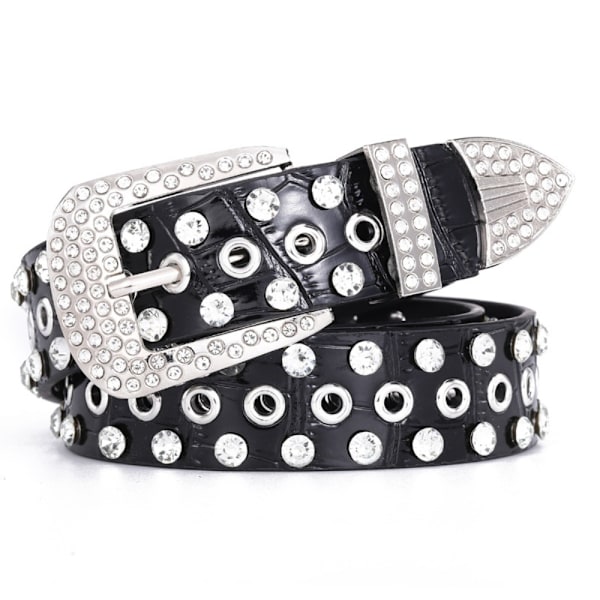 Diamant linning taljebælte SORT Black
