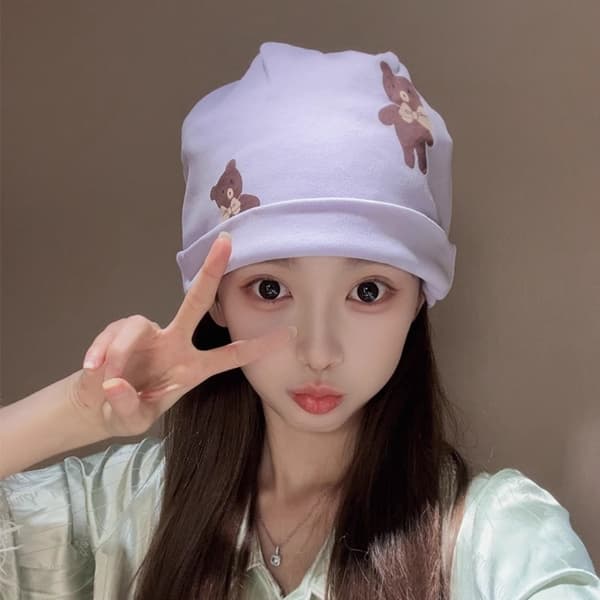 Ren bomuldshat Mor Hat HVID white