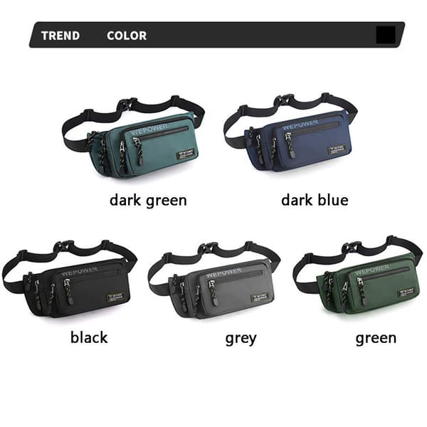 Herre Taljetaske Brysttaske SORT black