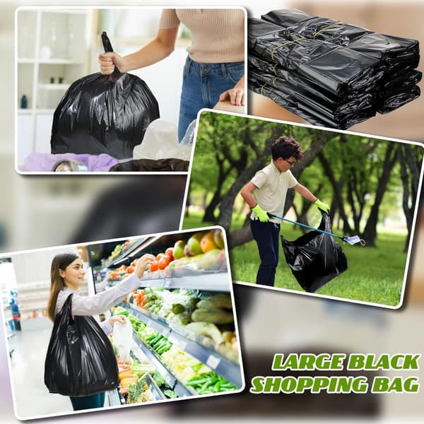 100 stk. T-skjorte poser handleposer plastposer