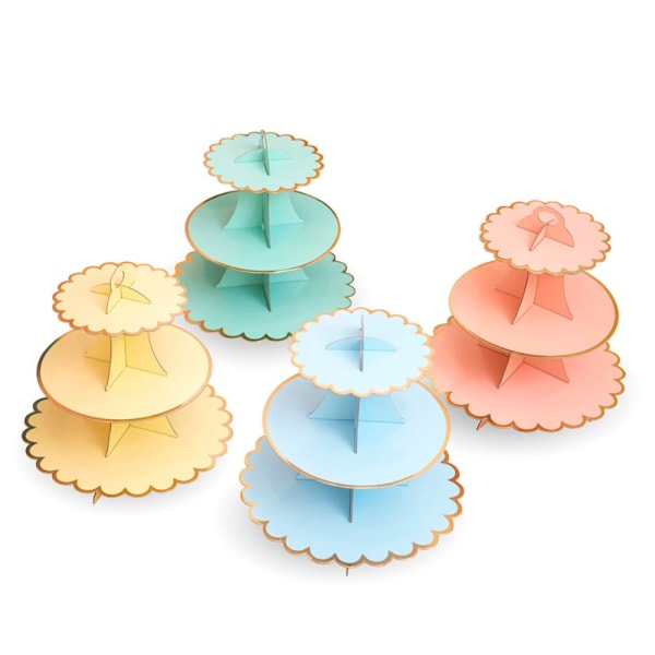 Dessert Display Rack Tårtställ GUL yellow