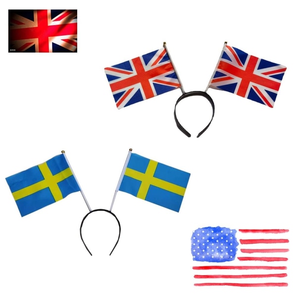 Union Flag Pandebånd Britisk Flag Pandebånd SVERIGE SVERIGE Sweden