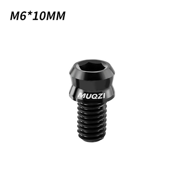 MTB V jarrusatulan ruuvit MUSTA M6X10MM Black M6X10MM