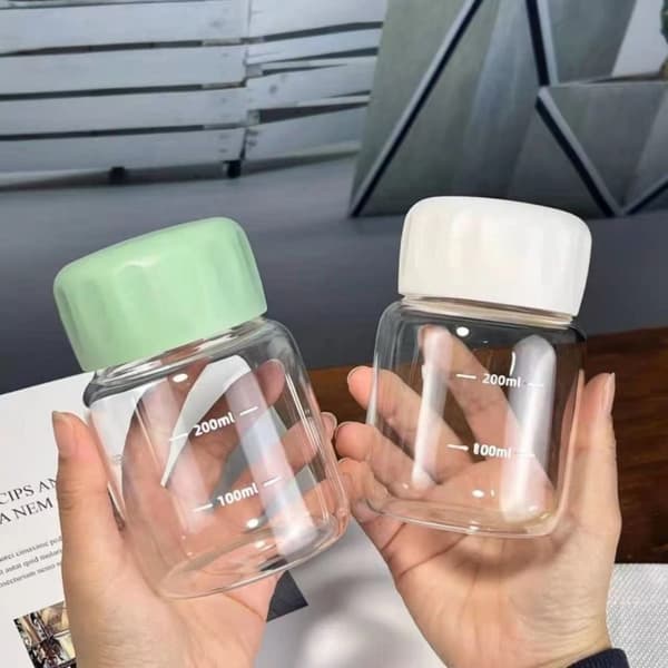 Sojamjölk Kaffemugg Glas Vattenflaska VIT white