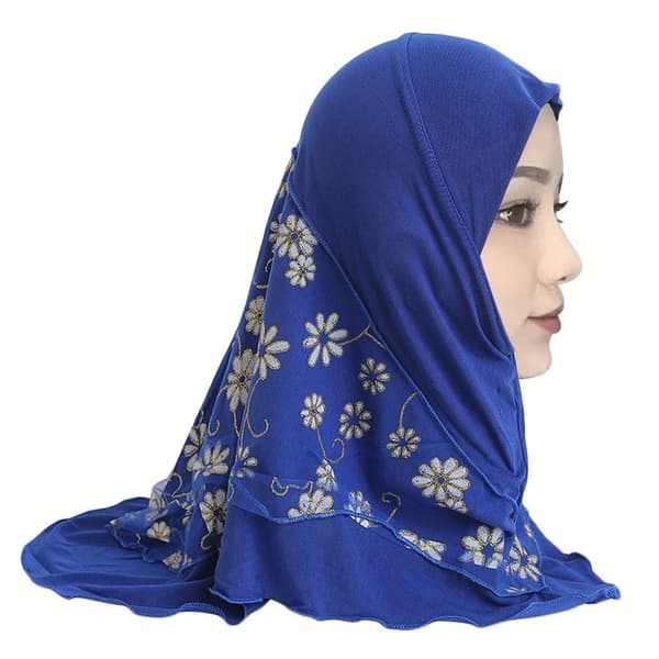 2-6 år gammel Hijab Hætte Tørklæde GRÅ Grey
