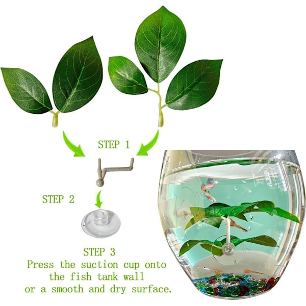 3 stk Douyu hvileblader Aquarium Fish Tank Landscape Douyu