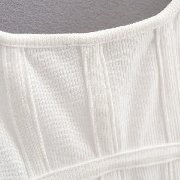 Sort Topper Sexy Ermeløs WHITE-XL WHITE-XL White-XL