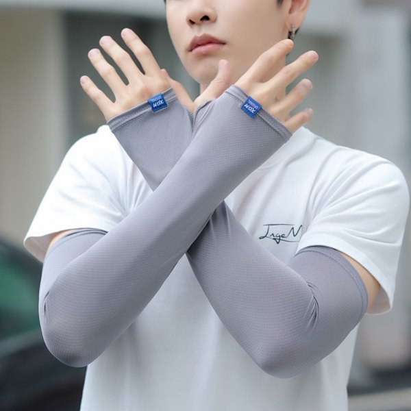 Solcreme Armærmer Ice Silk Sleeve GRÅ Gray