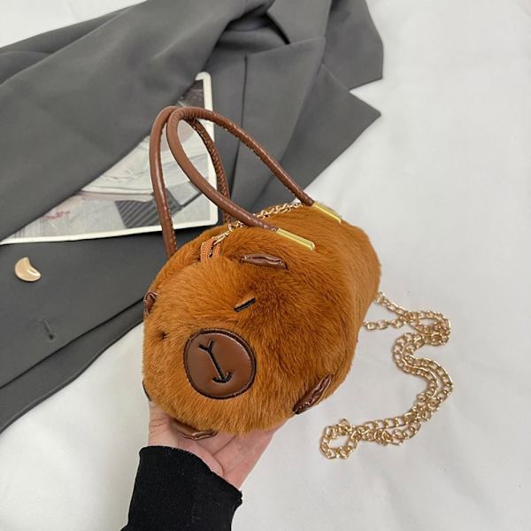 Capibala Crossbody Taske Capybara Plys Rygsæk Tote Bag