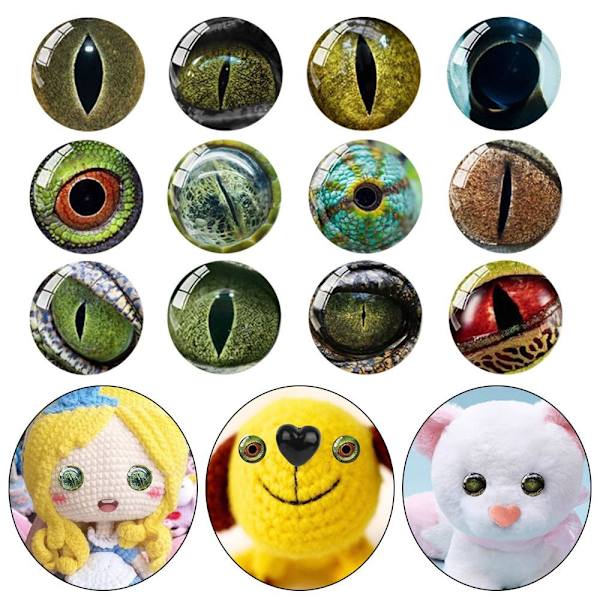 20st/10 par Eyes Crafts Eyes Puppet Crystal Eyes 16MM-FÄRG 16mm-color random