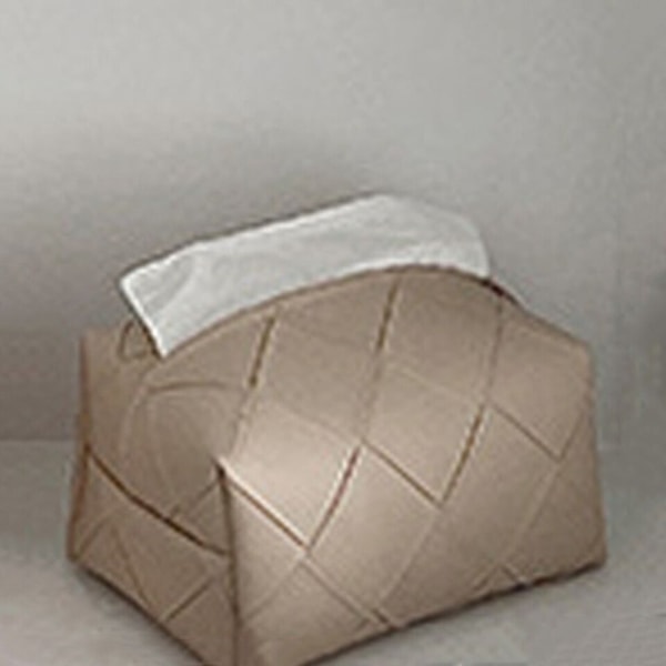 Vævet Tissue Box Skuffe Box BEIGE Beige