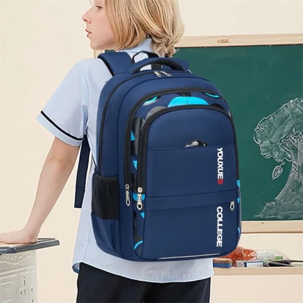 Skolerygsæk BLÅ STIL1 STIL1 Blue Style1-Style1