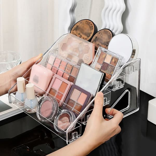 Transparent Display Stand Akryl Oppbevaringsstativ M M