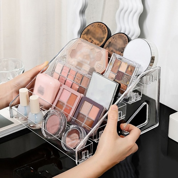 Transparent displaystativ Akryl opbevaringsstativ L L