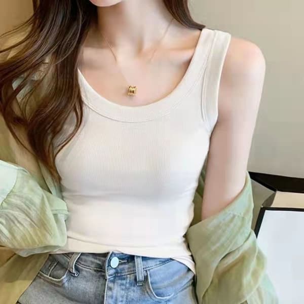 Harmaa hihaton crop-toppi Grey