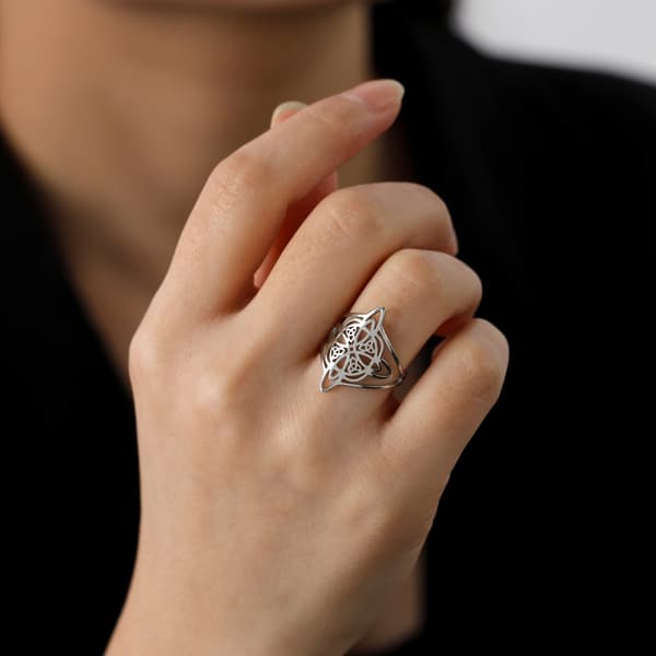 Hekseknute Ring Fingerringer SØLV 9 silver 9