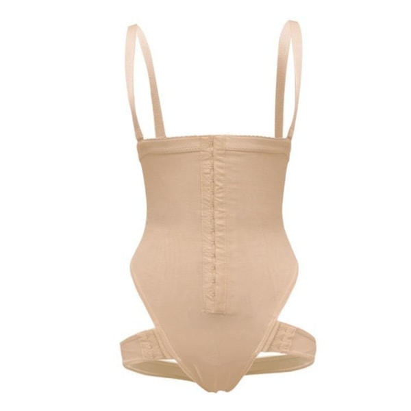 2-i-1 Peach Butt Curvy Tummy Shaper Midjetrener med rumpe Nude L