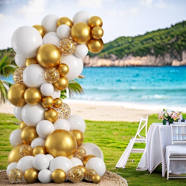 Balloner Garland Kit Guld Konfetti Balloner Bryllup