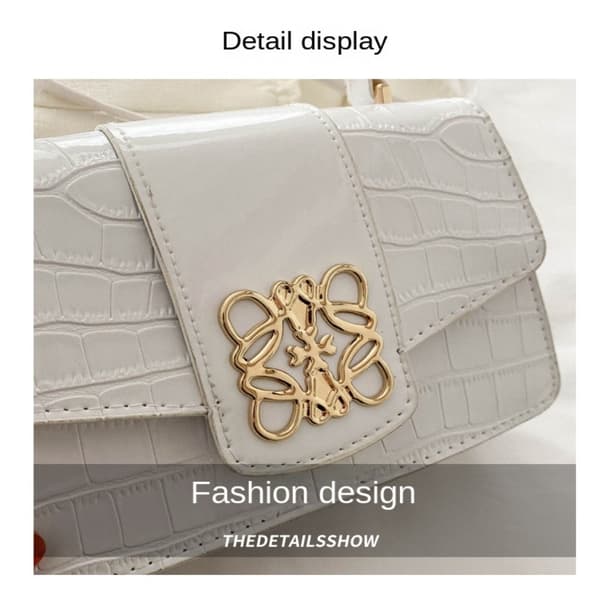 Liten Crossbody Väska Handväska VIT white
