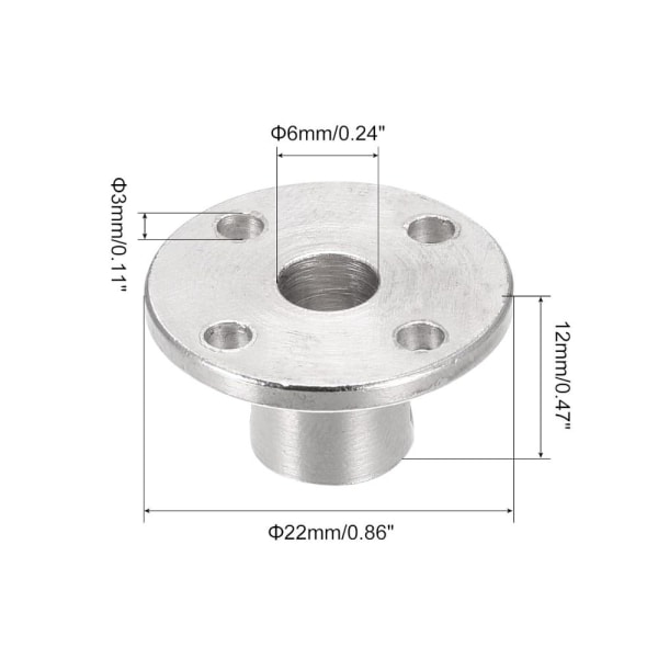 2 Stk Bearing Motion Busing Rigid Rund Kopling 6MM 6MM 6mm