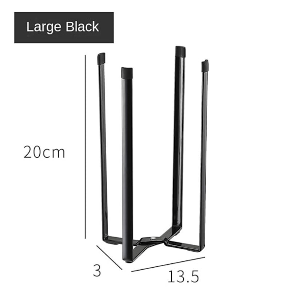 Köksställshållare Fällbart sopställ SVART STOR black large