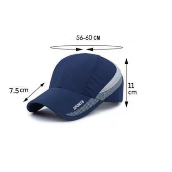 Basebollkeps Solhatt GRÅ gray