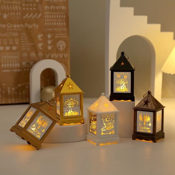 Eid Mubarak -lamppu Ramadan LED-valot 4 4 4