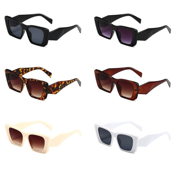 Rektangel solbriller Y2K solbriller LEOPARD LEOPARD Leopard