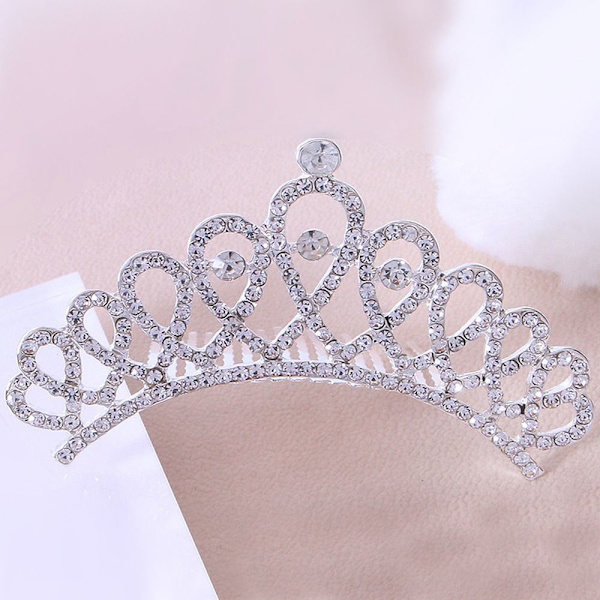 Princess Crystal Tiaras Crowns -hiuskampa 3 3 3