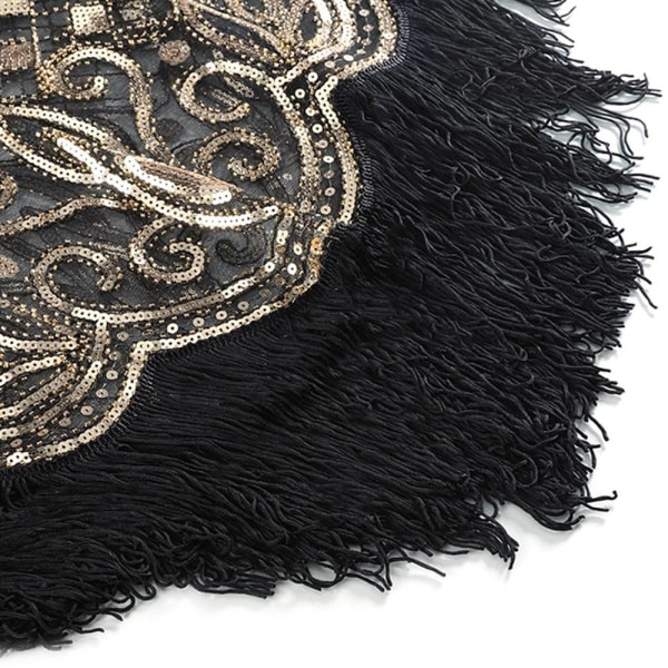 Flapper sjal paljett sjal FARGE 3 FARGE 3 Color 3