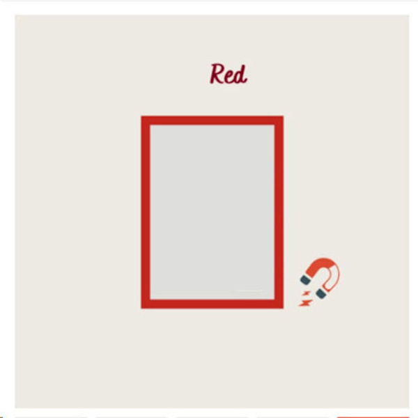 Magnetisk ramme Fotoramme RØD A3 red A3