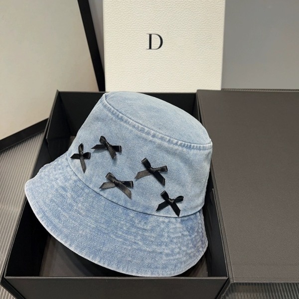 Bow Knot Hat Bucket Hat SININEN Blue