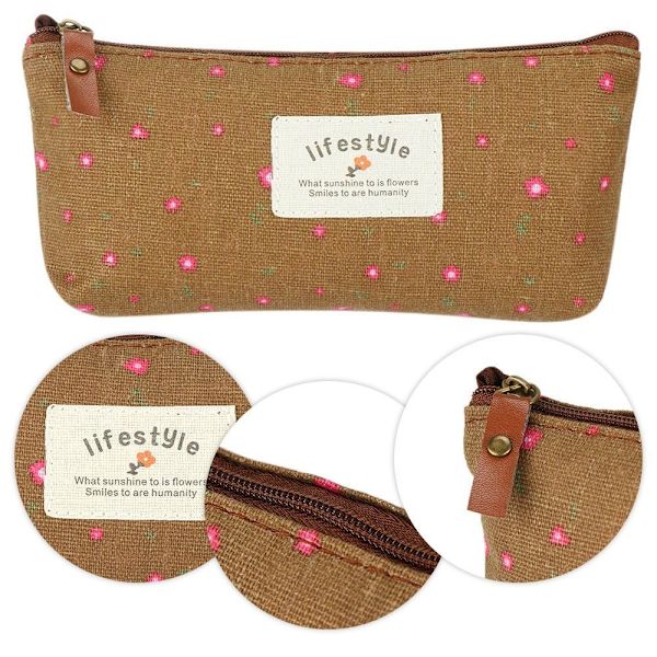 Floral Penalhus Canvas KAFFE Coffee