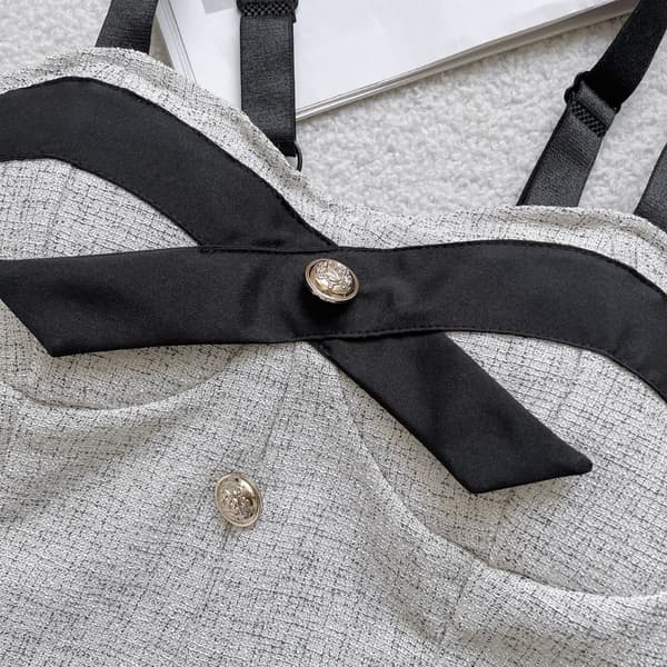 Nappiremmi-toppi HARMAA grey
