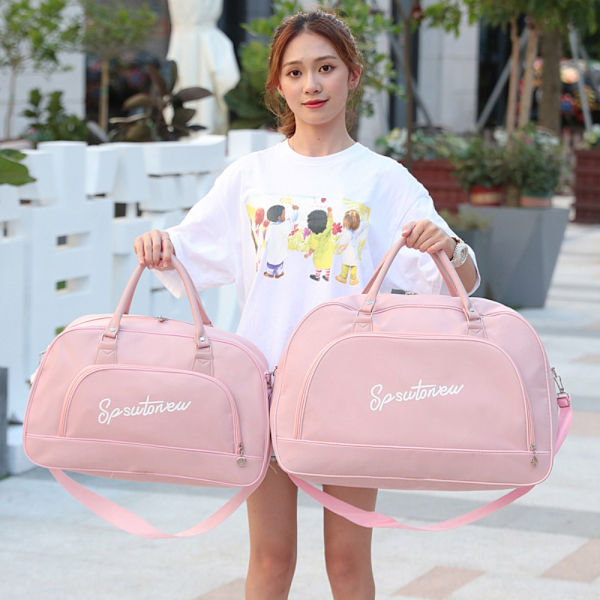 Letvægts kuffert Bagagetaske med stor kapacitet PINK pink 53cm*34cm*22cm