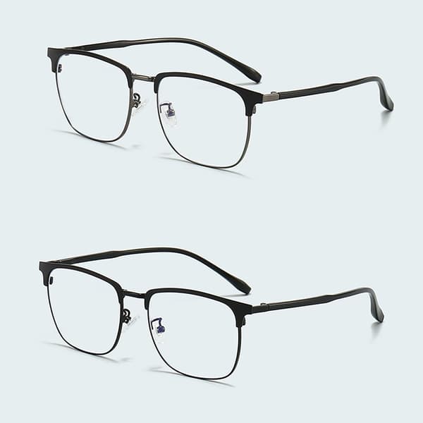 Oversized briller Svarte Black