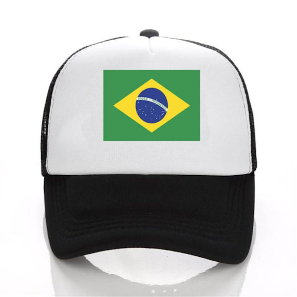 Brasilien Flag Baseball Cap Baseball Hat GRÅ grey