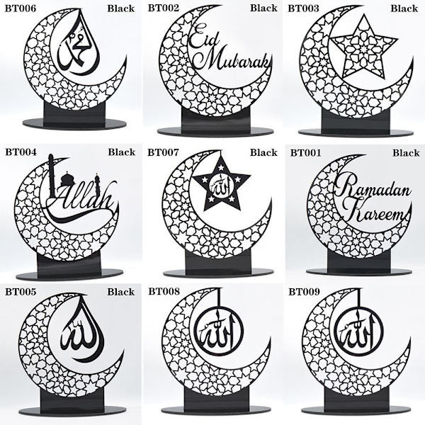 Eid Mubarak Dekor Ramadan Ornament 3 3
