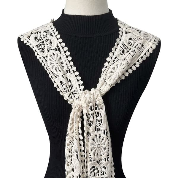 Strikket sjal bluse skuldre SORT Black