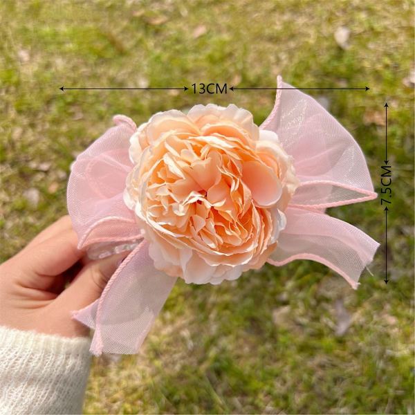Blomsterhårklemmer Hårspenner ROSA 2 2 pink 2-2