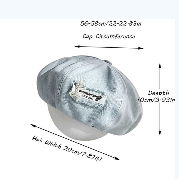 Baretti Denim-hattu PINKKI YKSI KOKO Pink One Size