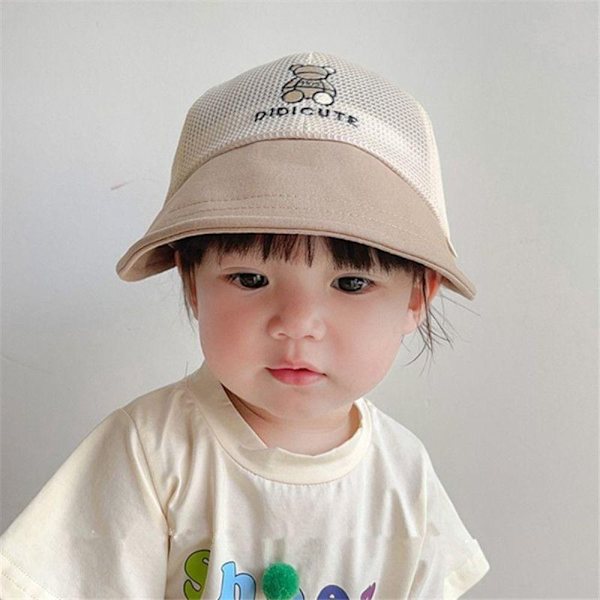 Børne Bucket Hat Sun Cap BEIGE Beige