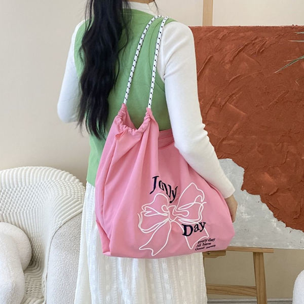 Snøre Tote Bag Shopping Bag PINK pink