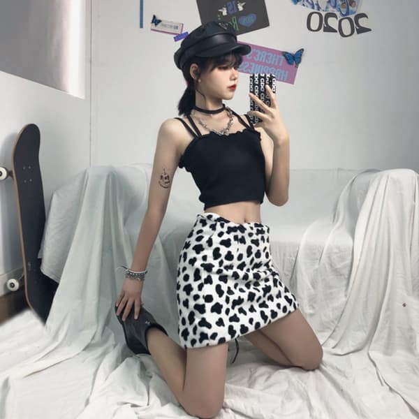 Neulottu Sling Toppi MUSTA Black