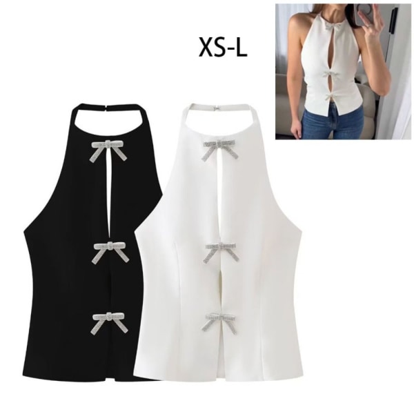 Strap Vest Outerwear Liivi WHITE L White L