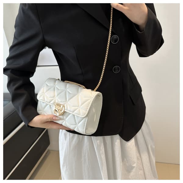 Axelväska Messenger Bag VIT White