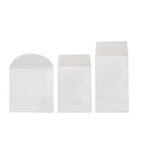 100 st/lot Tomt genomskinligt kuvert Sulfatpapperskuvert 3x5cm