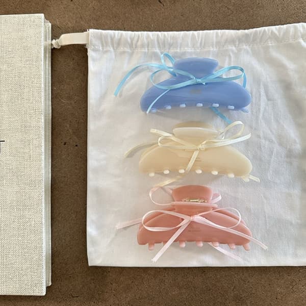 Båndsløjfe Eddikesyre Klips Acetat Hårklemme BLÅ blue