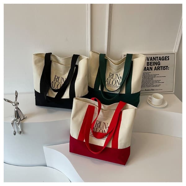 Skuldertaske Shoppingtaske SORT black