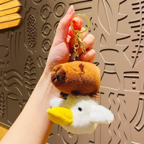 Capybara Plysch nyckelring B B B